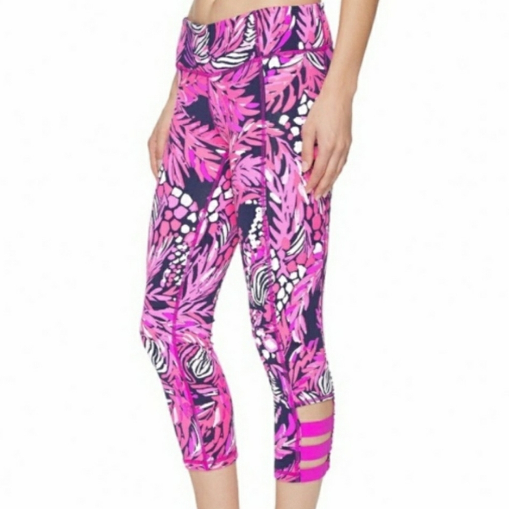 Lilly Pulitzer  'A Jungle in Here' Luxletic Weekender Cropped Leggings UPF50+ S